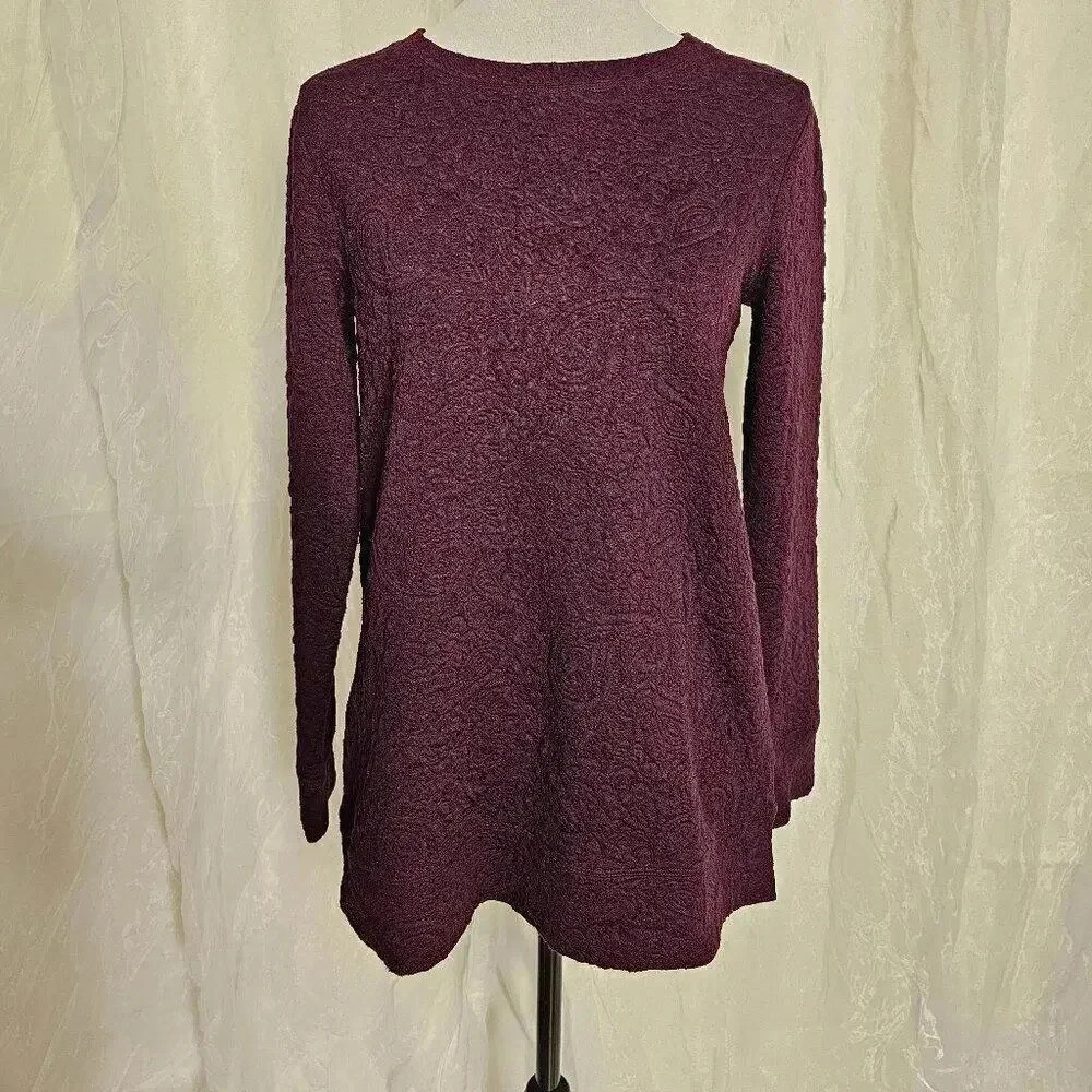 Lands' End Purple Detail Sweatshirt